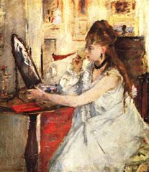 Berthe Morisot Young Woman Powdering Herself